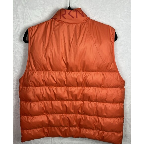 Outerknown Women's Mono Puffer Vest Full Zip Orange Size Large NEW - Picture 2 of 8